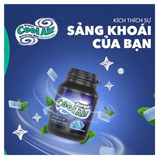 Kẹo Sing-gum Cool Air Hương Bạc Hà siêu the mát hũ 55,4g