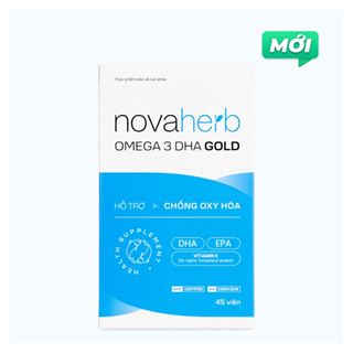 TPBVSK NOVAHERB OMEGA 3 DHA GOLD (Hộp 1 lọ x 45 viên)