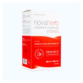 TPBVSK NOVAHERB VITAMIN E COMPLEX VITERED (Hộp 1 lọ x 45 viên)