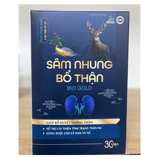 Sâm nhung bổ thận Biogold ( Hộp 1 lọ x 30 viên)