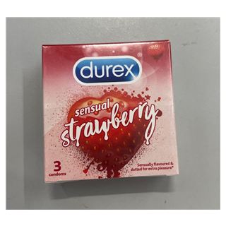 Durex - Bao cao su Sensual Strawberry 3s
