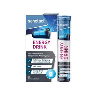 Thực phẩm bảo vệ sức khỏe: Sanotact Energy Drink Brausetabletten, 20 viên/tuýp
