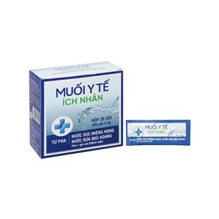 Muối y tế Ích Nhân 4,5g (20 gói/hộp)