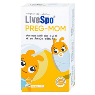 Thực phẩm bảo vệ sức khỏe LiveSpo® PREG-MOM (20 ống/hộp)