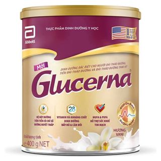 GL04VS - Thực phẩm dinh dưỡng y học: Glucerna hương vani 380g