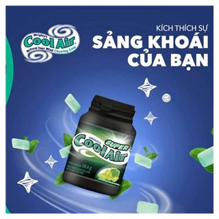 Kẹo Sing-gum Cool Air Hương Nho siêu the mát hũ 55,4g