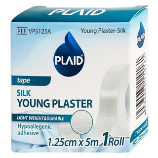 Băng keo cuộn lụa YOUNG PLASTER- SILK, 1.25cm x 5m, 1 cuộn/hộp