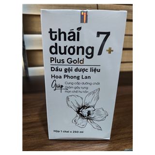 Dầu gội dược liệu Thái Dương 7 Plus Gold (Hộp 01 chai x 250ml, Hoa phong lan)