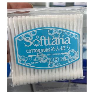 Bông vệ sinh tai mũi Softana AZ10 (Lố 12 gói, gói 100 que)