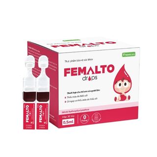 Femalto drops 0.5ml (Hộp 6 vỉ x 5 ống 0.5ml)
