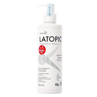 Latopic Probiotic Emollient Active Body Emulsion - Nhũ tương dưỡng ẩm, dịu ngứa da dị ứng/kích ứng toàn thân (250ml)