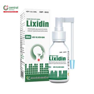 Lixidin - Thùng 216H X 01 lọ 30ml