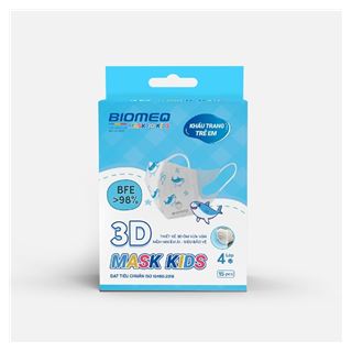 Khẩu trang 3d trẻ em biomeq mask 3d kids (15 cái/hộp)