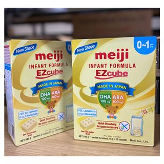 Sản phẩm dinh dưỡng CT Meiji infant Formula Ezcube 540g
