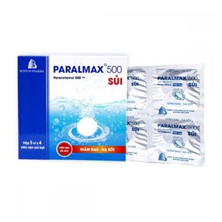 Paralmax 500 sủi (Hộp 5 vỉ x 4 viên)