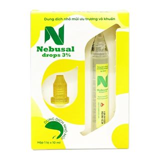 Dung dịch nhỏ mũi Nebusal drops 3% - Hộp 1 lọ 10ml (AG)