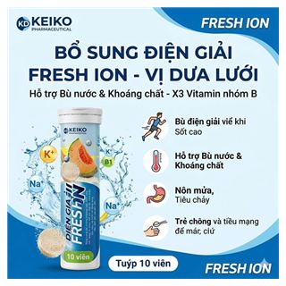 Thực phẩm bảo vệ sức khỏe sủi điện giải Fresh Ion