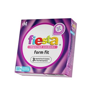 FIESTA PACK 3 FORM FIT (Ôm khít - Màu tím) (Hộp 3 cái)