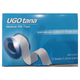 Băng dính cuộn vải lụa y tế UGOTANA 1,25cm x 4m