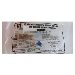 Bộ dây truyền dịch HTA sử dụng một lần kim 2CB 23Gx3/4''