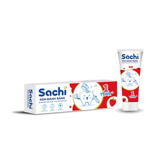 Kem đánh răng Sachi (Hương dâu) (Hộp 1 tuýp 60g)