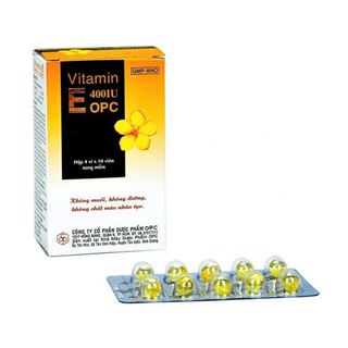 Vitamin E 400IU OPC Hộp/4 Vỉ x 10 viên