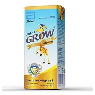11G06QM - Gói Thực phẩm bổ sung sữa tiệt trùng Abbott Grow Gold hương vani 180ml (01 gói gồm : - 011 Thực phẩm bổ sung sữa tiệt trùng Abbott Grow Gold hương vani 180ml - 01 Thực phẩm bổ sung sữa tiệt trùng Abbott Grow Gold hương vani 180ml giá 0 đồng)