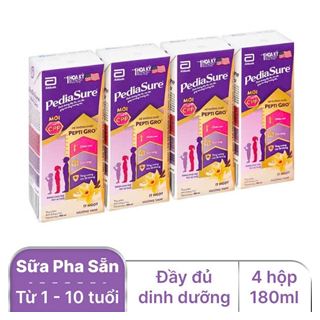 11PQ3VM - Gói Thực phẩm dinh dưỡng y học cho trẻ 1-10 tuổi Pediasure hương vani 180ml (01 gói gồm : - 011 Thực phẩm dinh dưỡng y học cho trẻ 1-10 tuổi Pediasure hương vani 180ml - 01 Thực phẩm dinh dưỡng y học cho trẻ 1-10 tuổi Pediasure hương vani 18