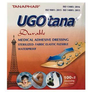 Băng keo cá nhân Ugo tana 19x72 (hộp 102 miếng)