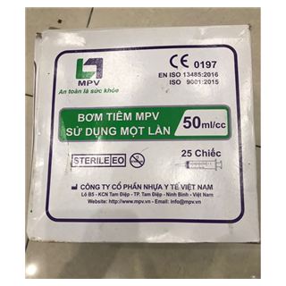 Bơm tiêm cho ăn MPV 50ml/cc