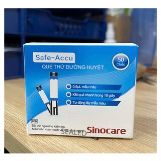 Que thử đường huyết Safe-Accu - Sinocare