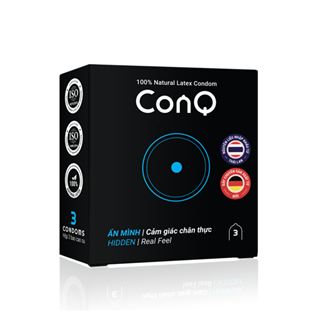 Bao cao su conq ẩn mình, siêu mỏng h3