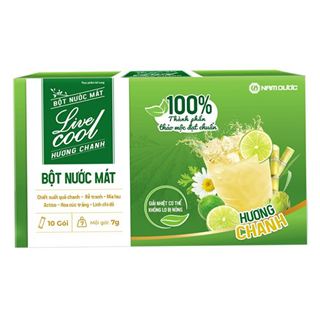 Bột nước mát Livecool hương chanh (Hộp 10 gói)