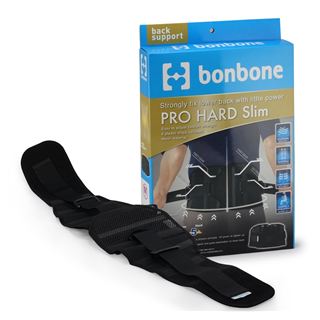 Đai cố định cột sống lưng pro hard slim màu đen size xl