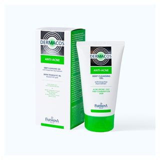 DERMACOS ANTI-ACNE DEEP CLEANSING GEL WITH BIOACTIVE MUD EXTRACT - Gel rửa mặt sạch sâu ngừa mụn chứa Bùn hoạt tính - 150ml