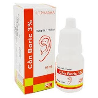 Cồn boric 3% 10 ml