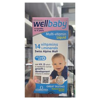Wellbaby multi-vitamin liquid (chai 150ml)