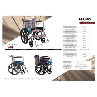 Xe lăn cho người khuyết tật V91