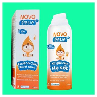 Novopetie xịt giải cảm hạ sốt 6 months+ 100ml