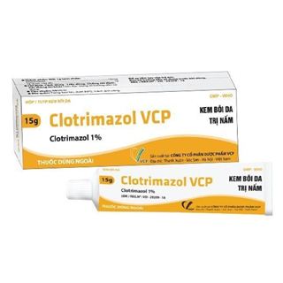 Clotrimazol VCP, thùng 240 tuýp x hộp 01 tuýp