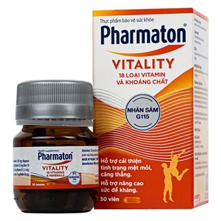 Pharmaton vitality 40mg tab bt30 m24