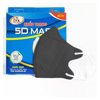 Khẩu trang famapro 5d mask quai chun hộp màu đen