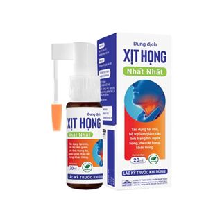 Dung Dịch Xịt Họng Nhất Nhất - Hộp x 1 chai x 20 ml