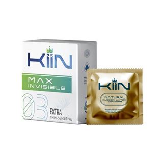 Bao cao su KIIN Max Invisible hộp 3 cái