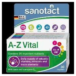 Thực phẩm bảo vệ sức khỏe: Sanotact A-Z Vital Kapletten, 30 viên/lọ