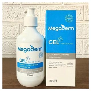 Gel tắm gội dịu nhẹ Megaderm (Hộp 1 chai 280ml), NSX: Việt Nam